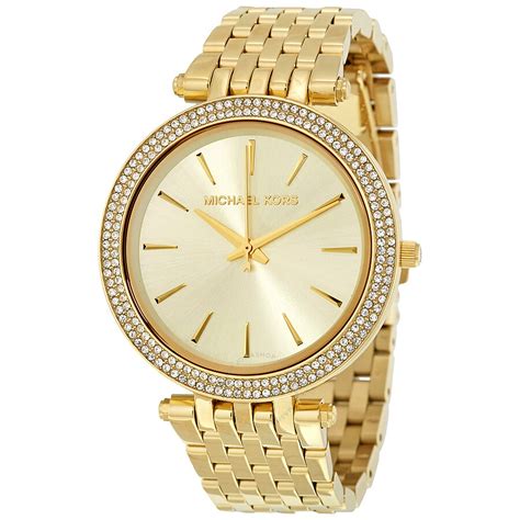 michael kors watch gold with diamonds